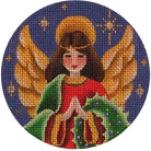 Wreath Angel Canvas - KC Needlepoint