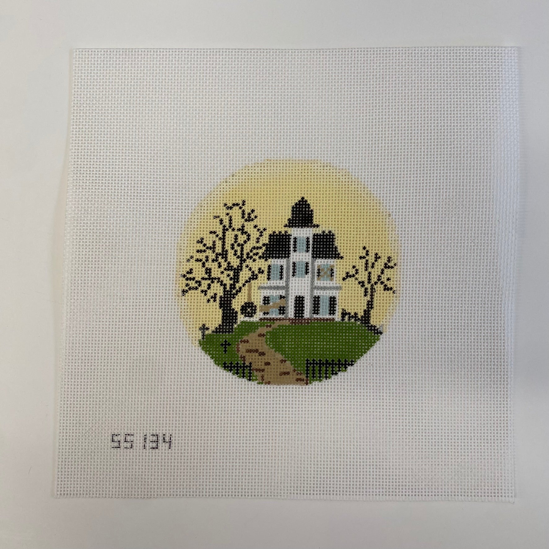 Haunted House Canvas - KC Needlepoint