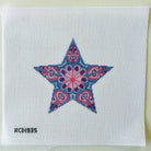 Purple Star Canvas - KC Needlepoint