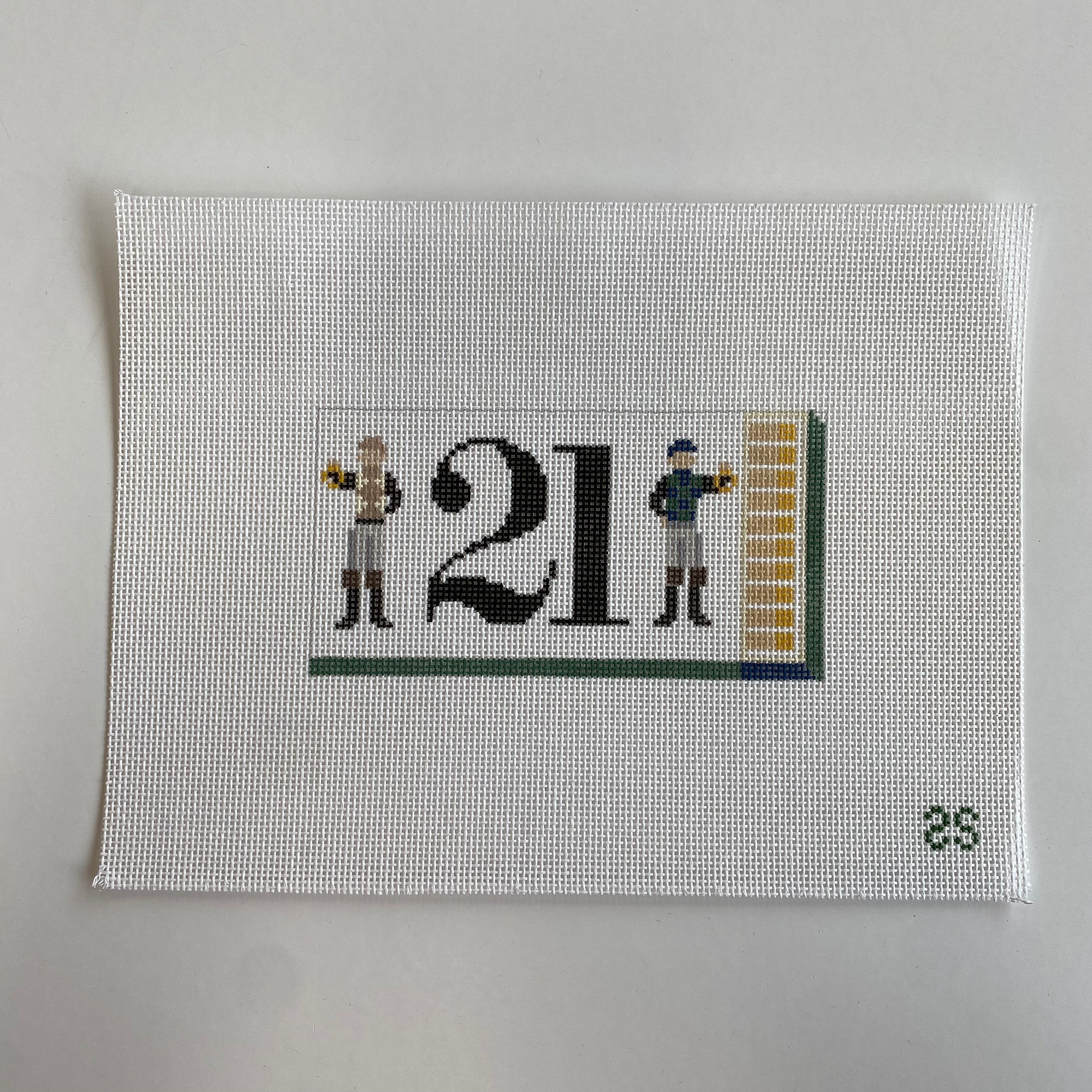 21 Club Matchbook Canvas - KC Needlepoint