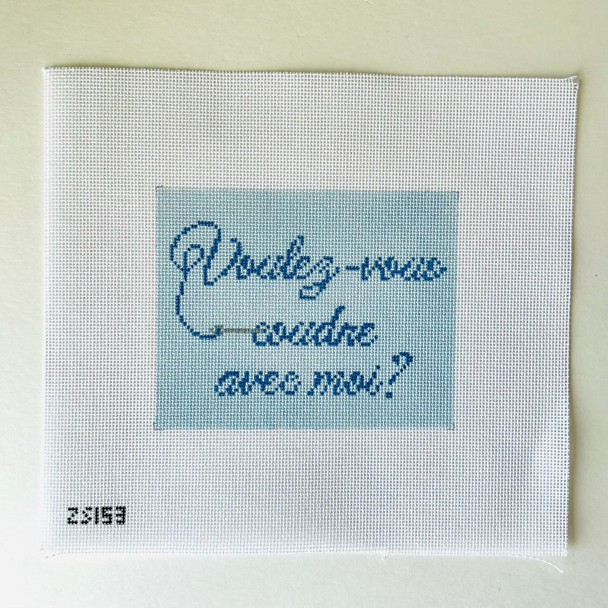 Voulez-Vous Canvas - KC Needlepoint