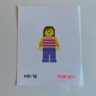 Brick Girl Canvas - KC Needlepoint