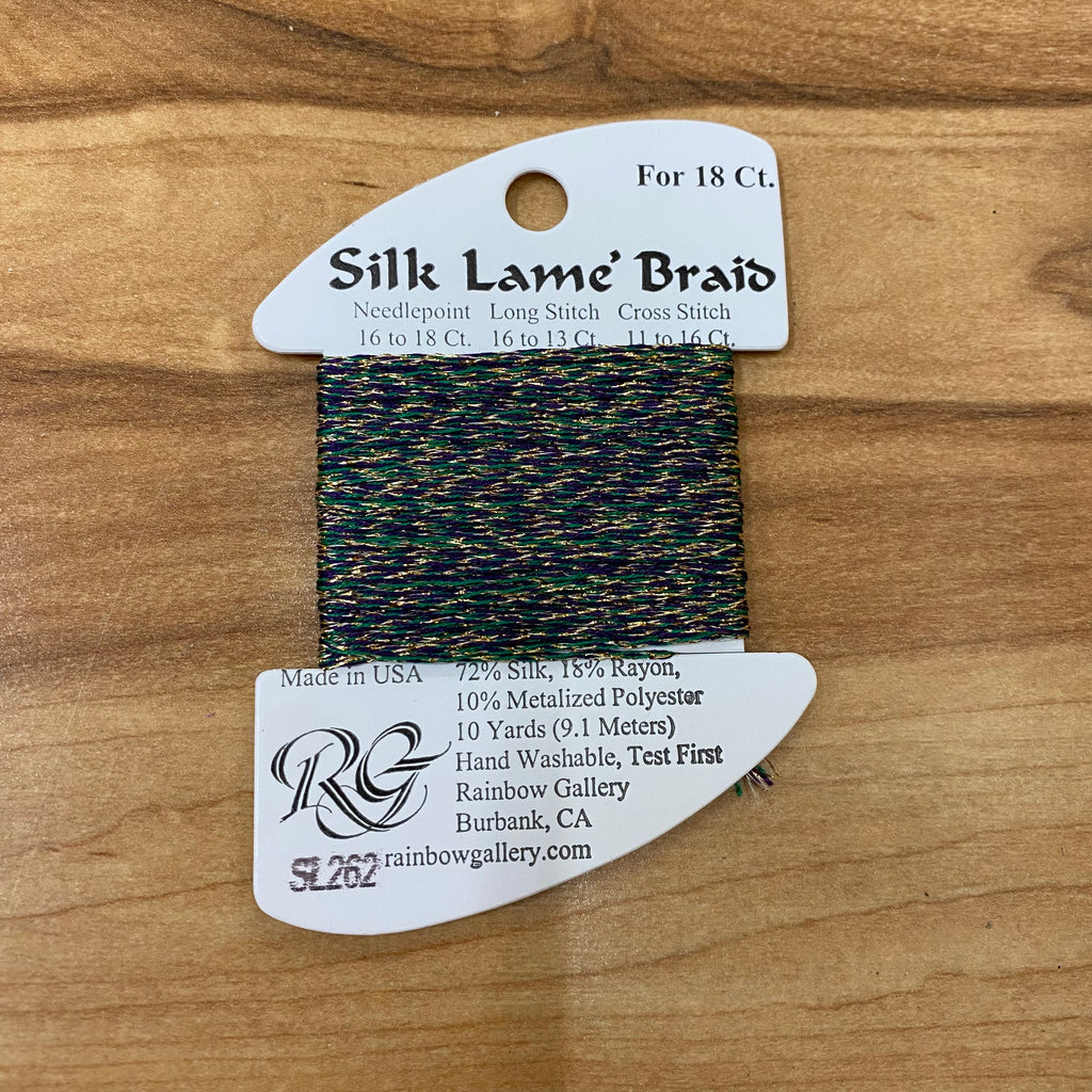 Silk Lamé Braid SL262 Mardi Gras