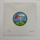 19th Hole Round Canvas - KC Needlepoint