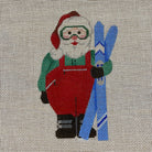 Sport Santa Skiing Canvas - KC Needlepoint