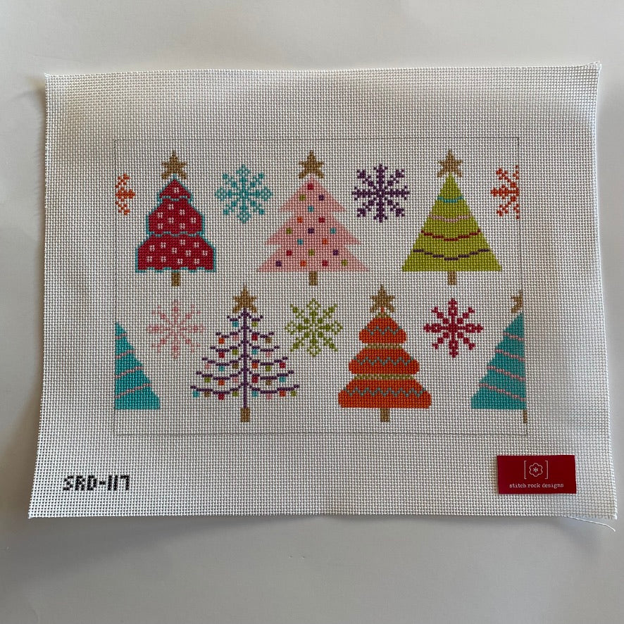 Whimsical Trees  Canvas - KC Needlepoint