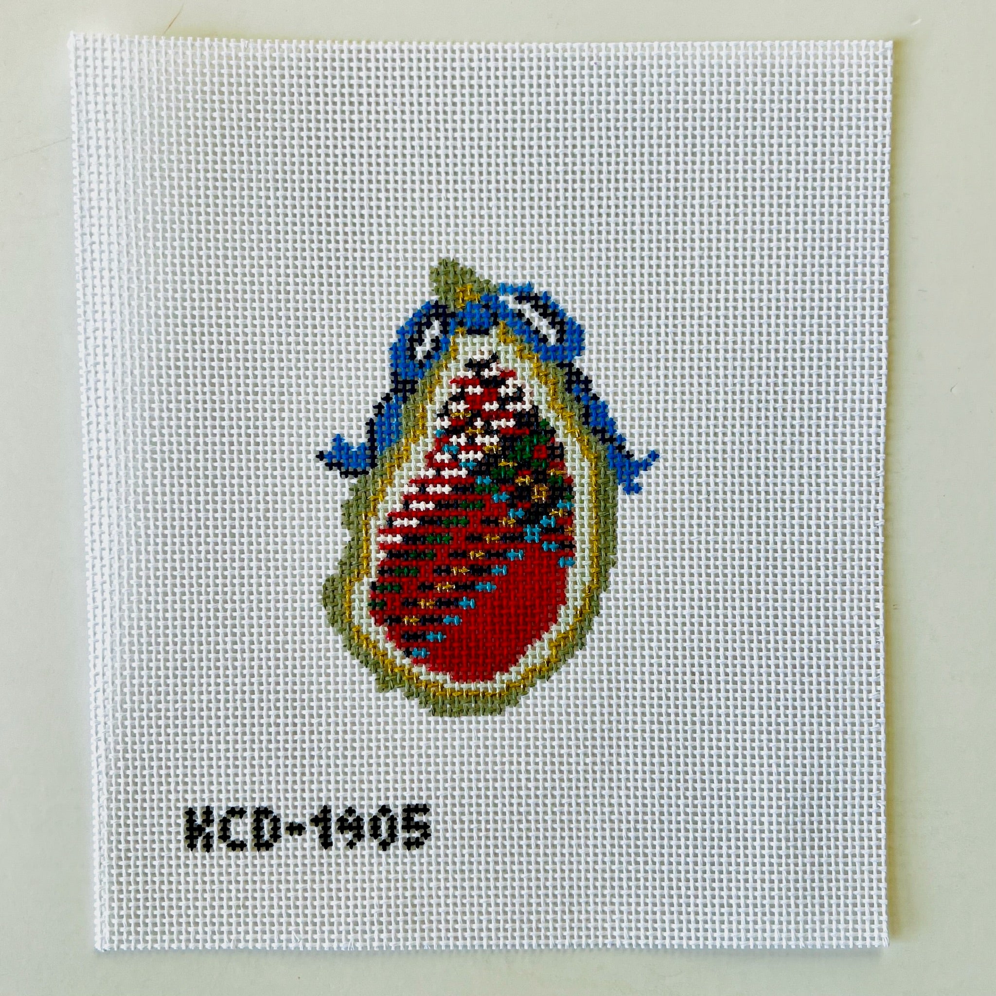 Tartan Gilded Oyster Canvas - KC Needlepoint