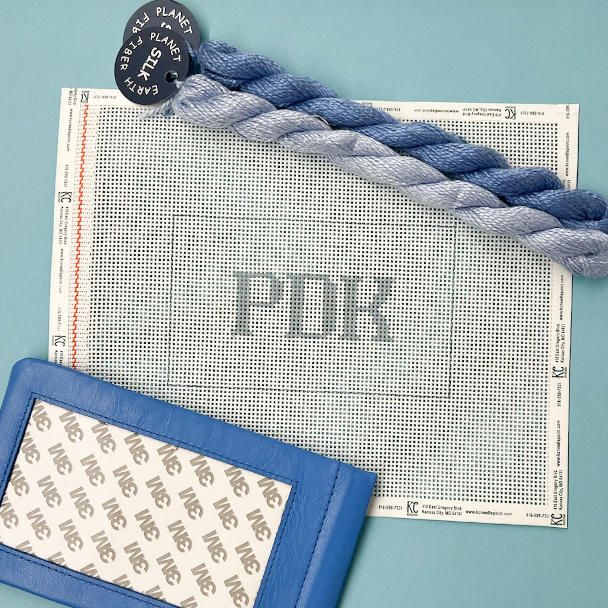 Monogram Eyeglass Case Kit - KC Needlepoint