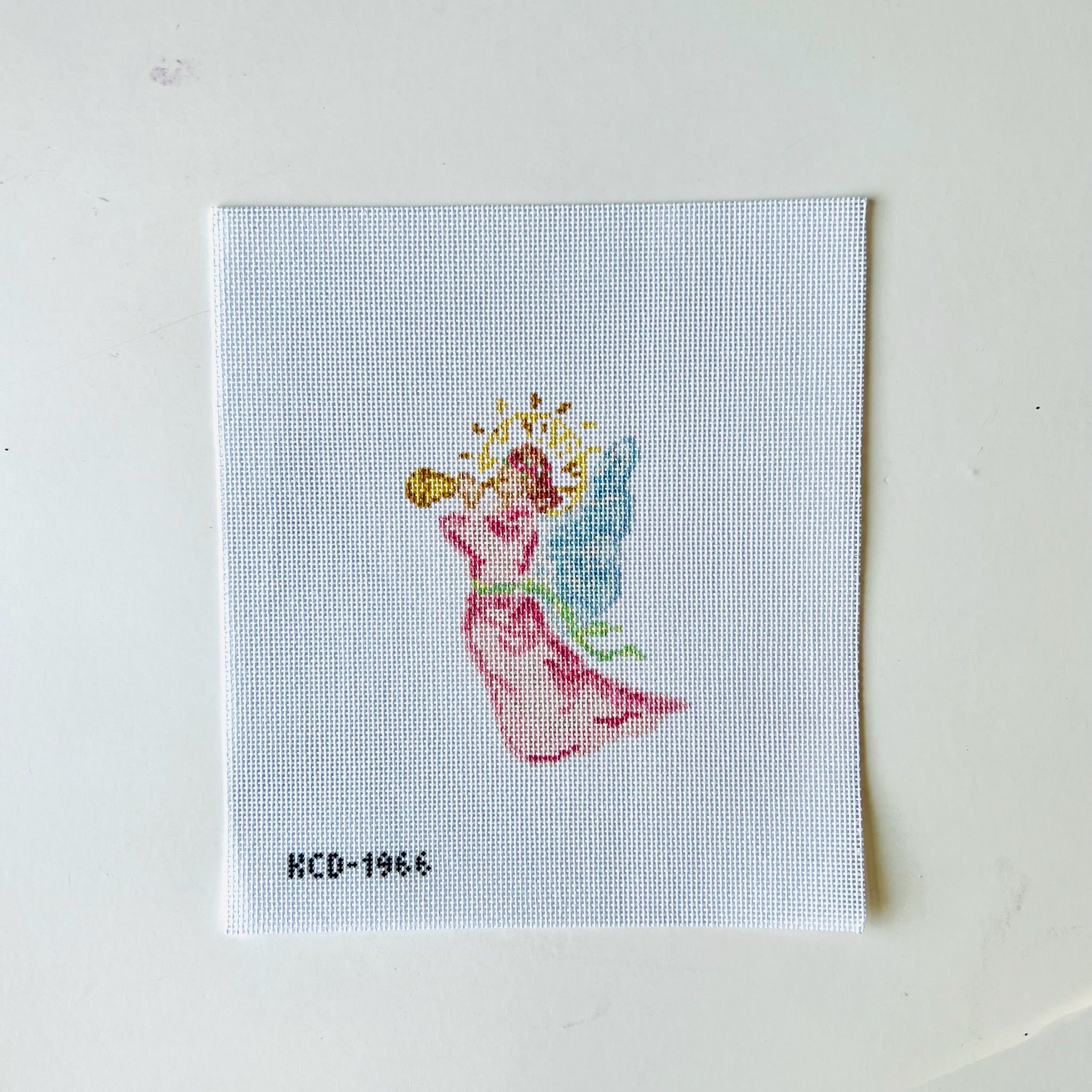 Pink Angel Canvas - KC Needlepoint