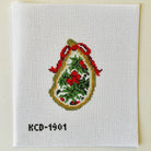 Holly Gilded Oyster Canvas - KC Needlepoint