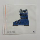 Blue Ski Boot Canvas - KC Needlepoint