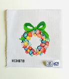 Birthday Balloon Wreath Canvas - KC Needlepoint