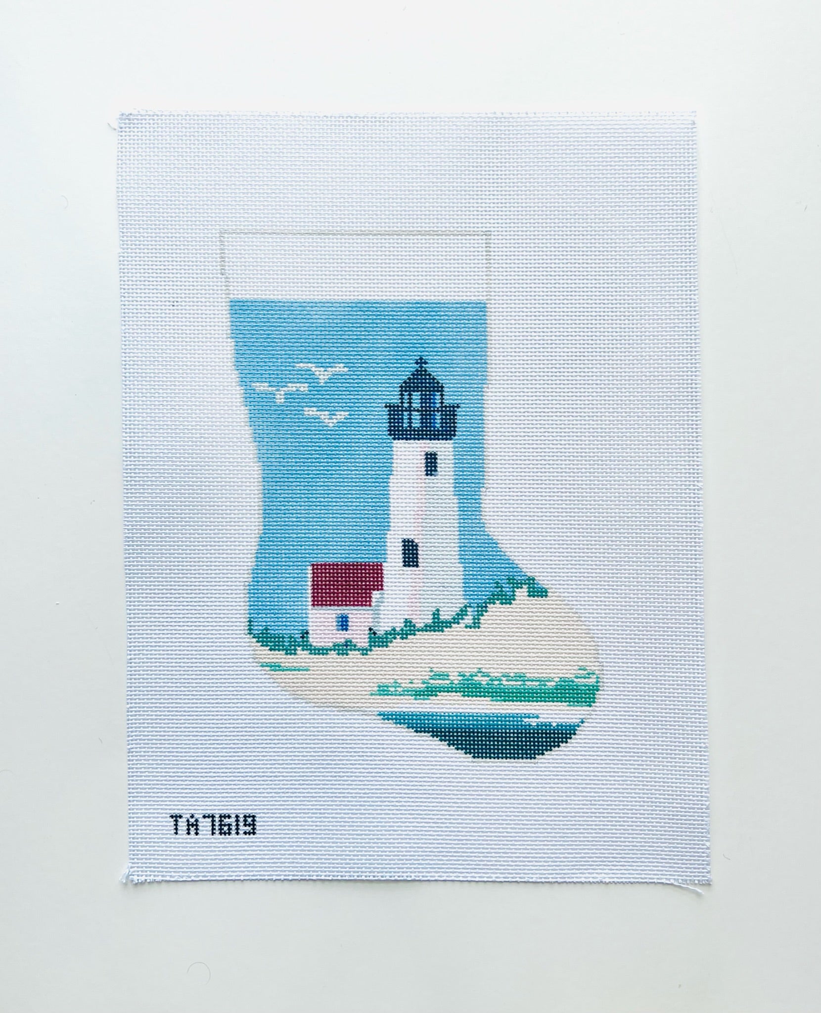 Nantucket Midsize Stocking Canvas - KC Needlepoint