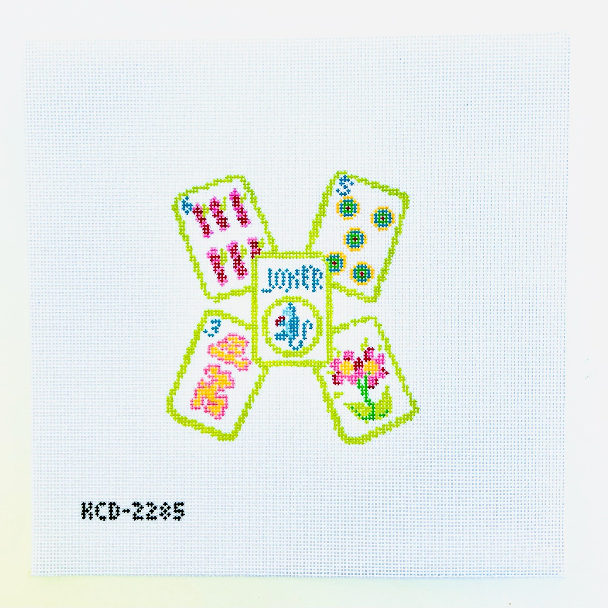 Mahjong Ties Canvas - KC Needlepoint