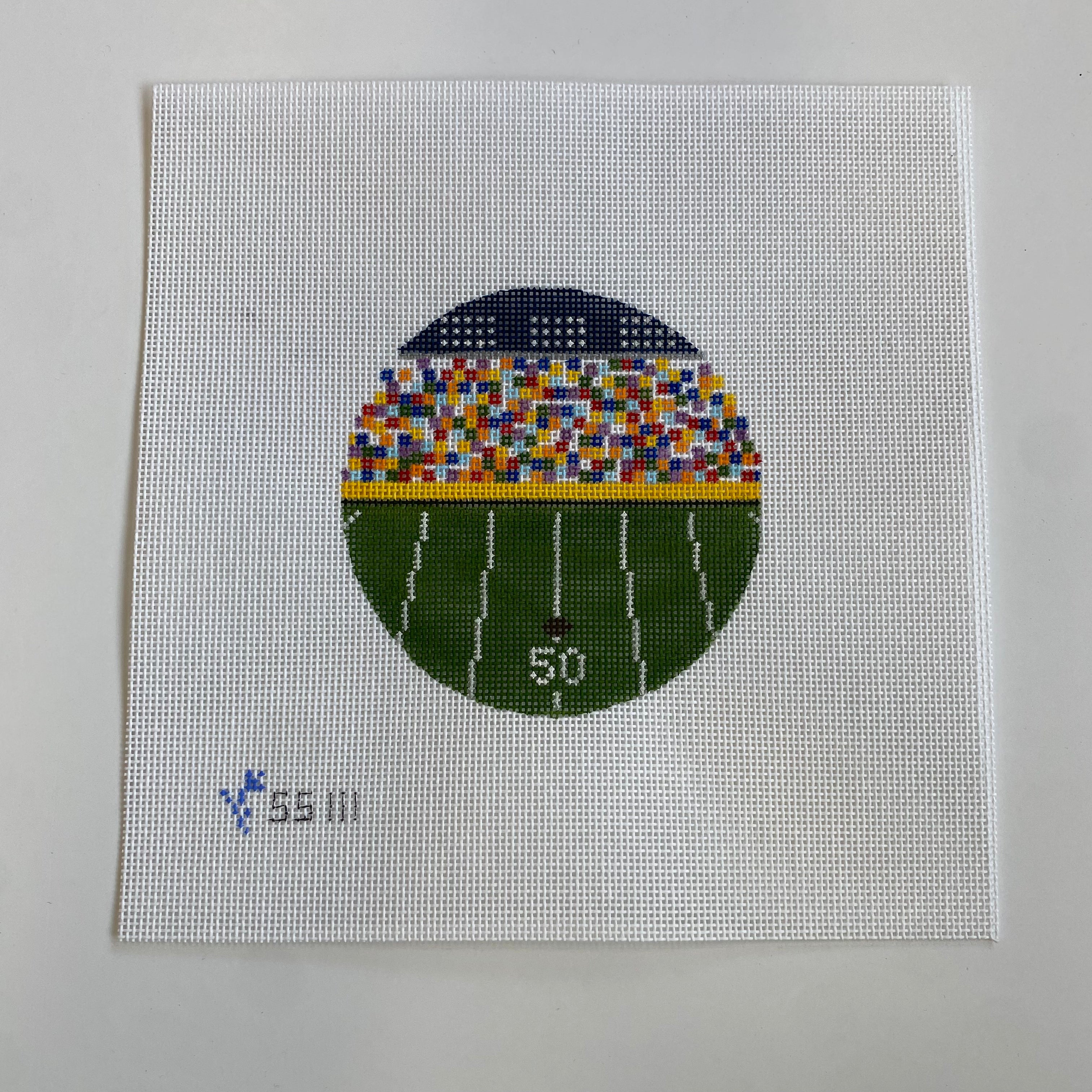 Football Stadium Canvas - KC Needlepoint