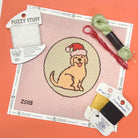 Christmas Yellow Lab Kit - KC Needlepoint