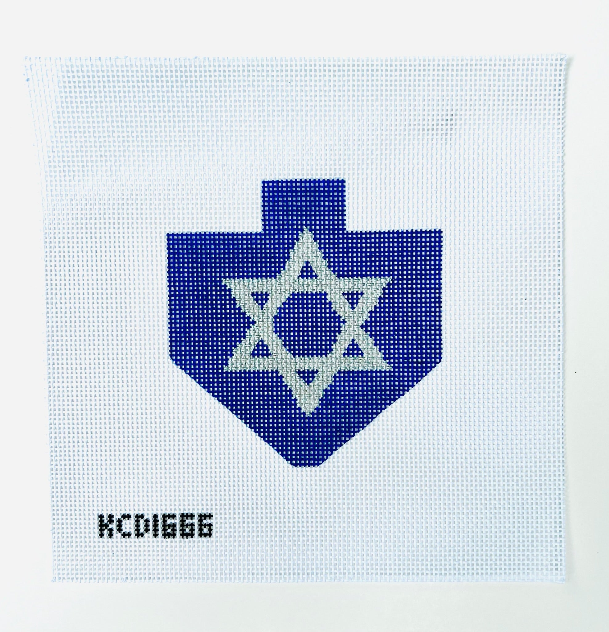 Star of David Dreidel Canvas - KC Needlepoint