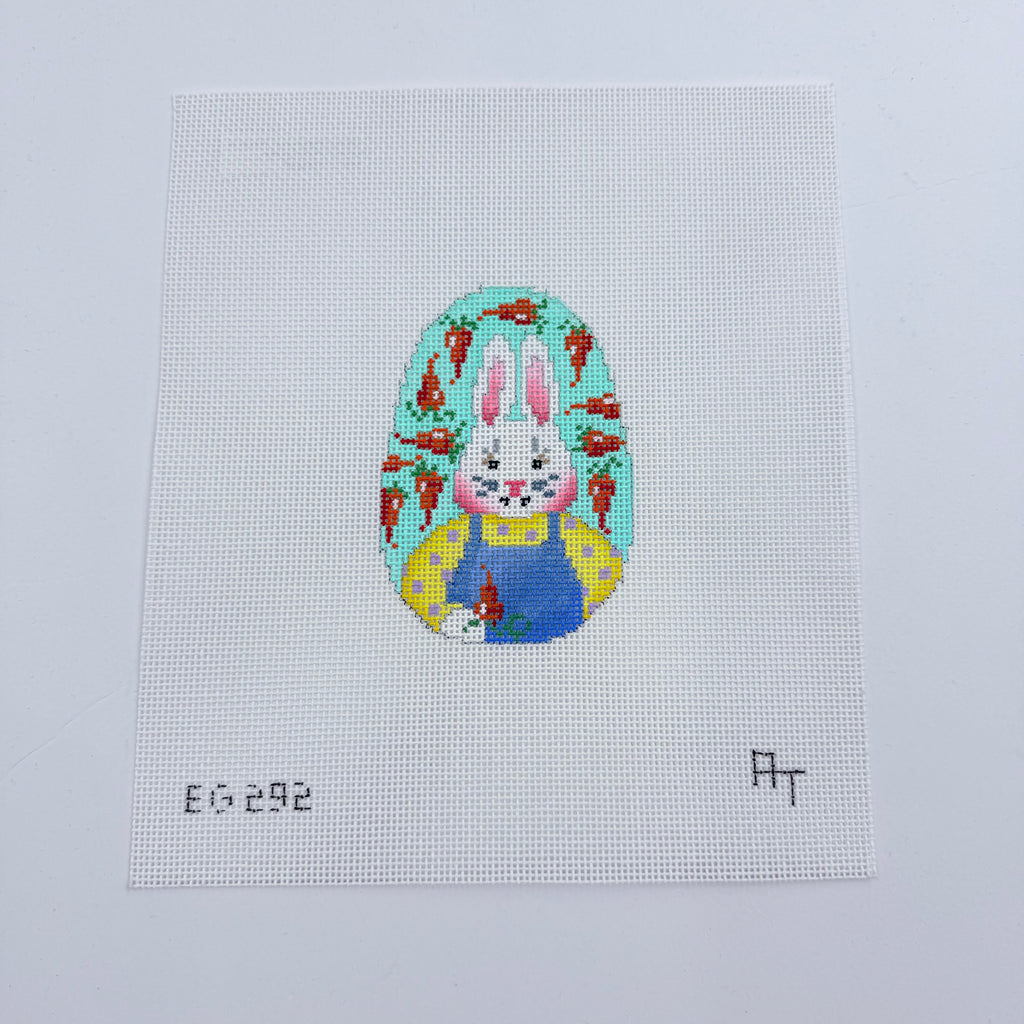 Mr. Bunny with Carrots Egg Canvas