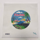 Florida Travel Round Canvas - KC Needlepoint