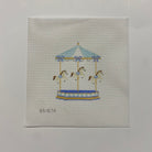 Blue Baby Carousel Canvas - KC Needlepoint