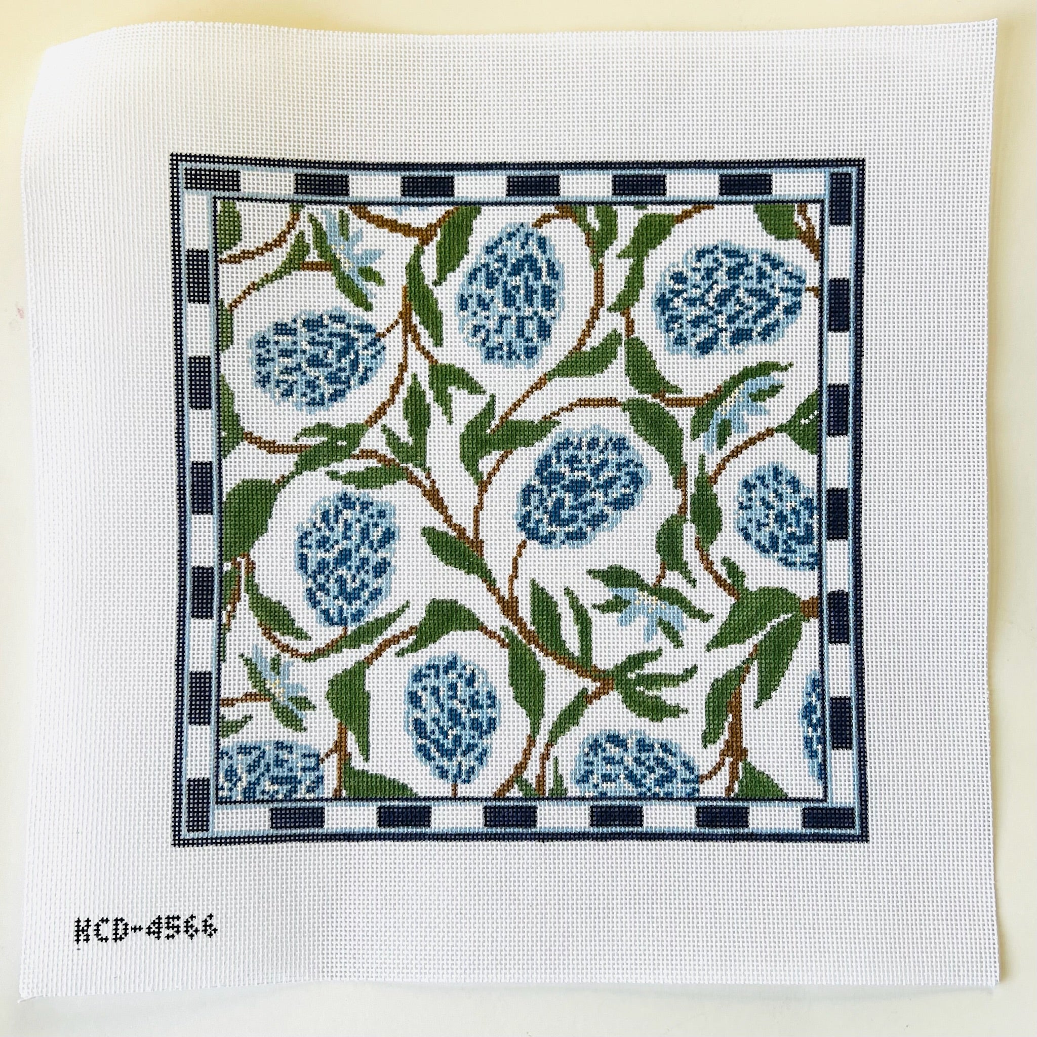 Botanical Print Canvas - KC Needlepoint