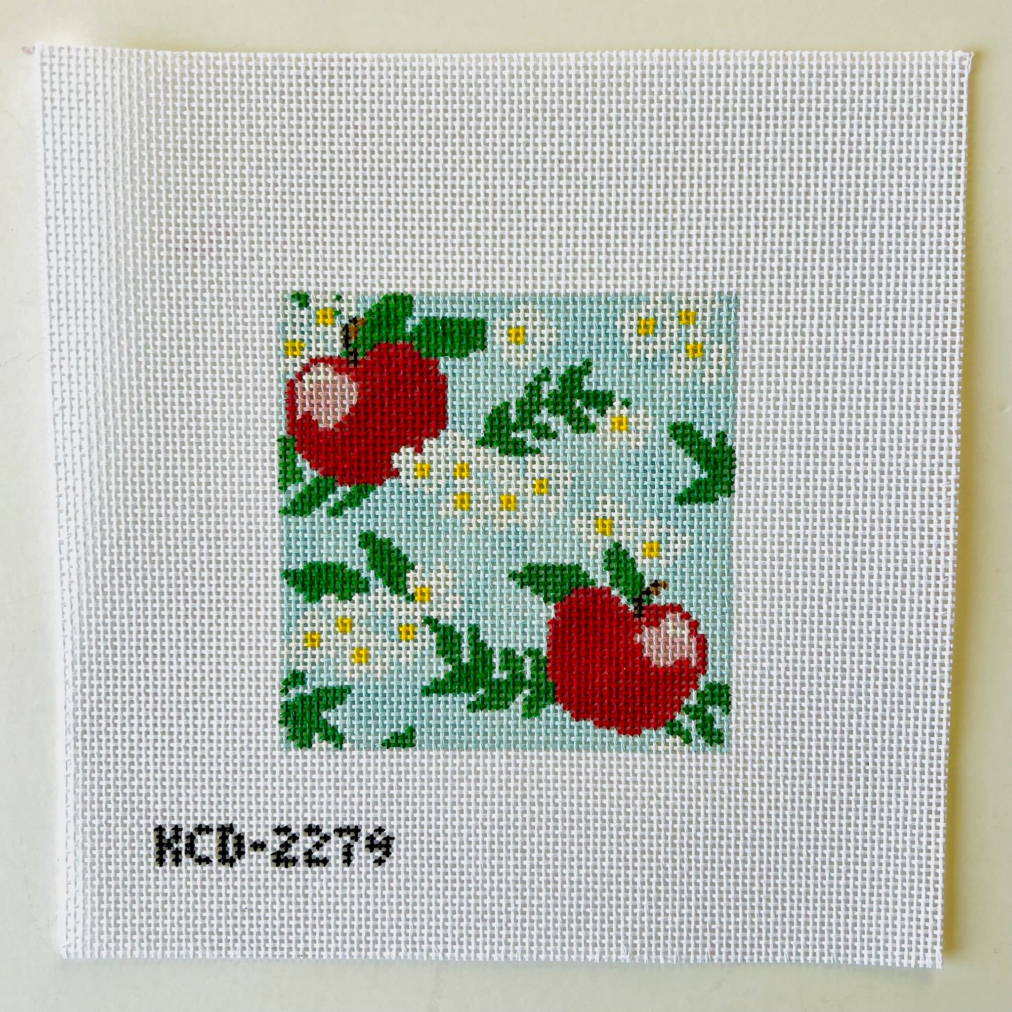 Apple Canvas - KC Needlepoint