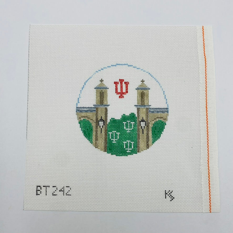 Indiana University Round Canvas