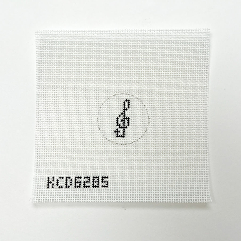 Musical Note Key Fob Insert Canvas - KC Needlepoint