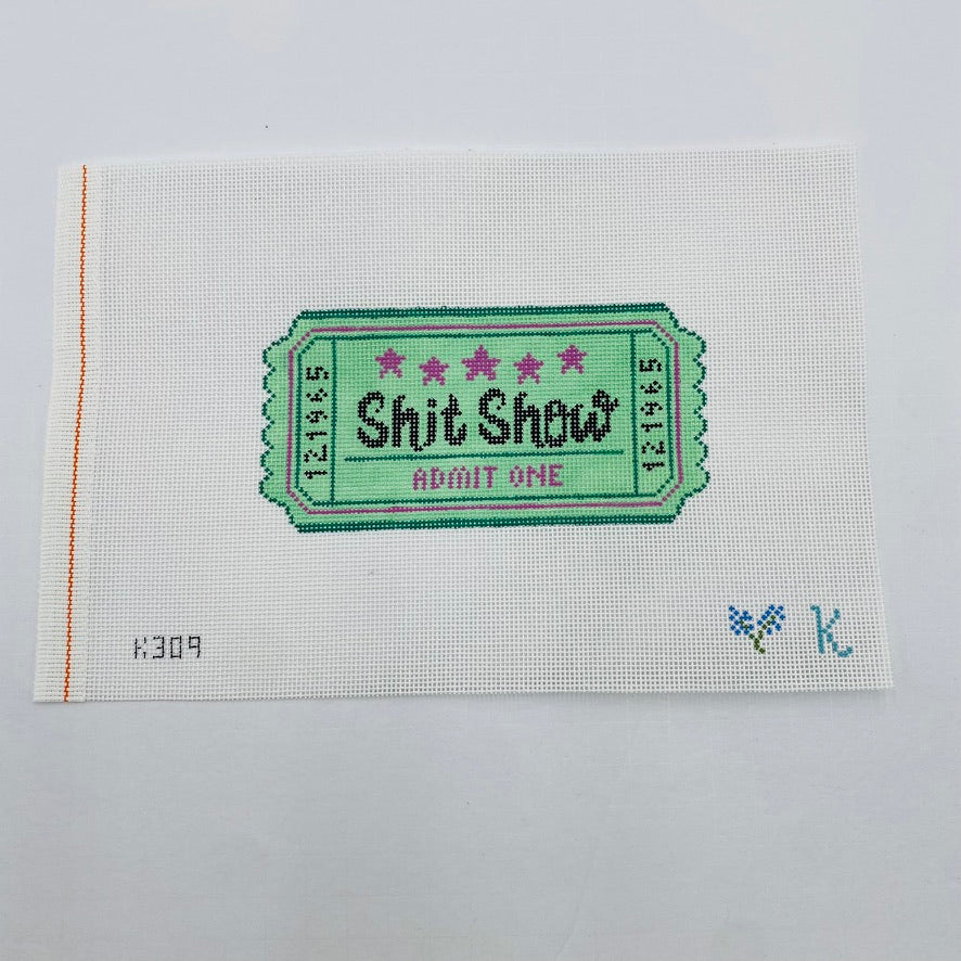 Shit Show Ticket Canvas