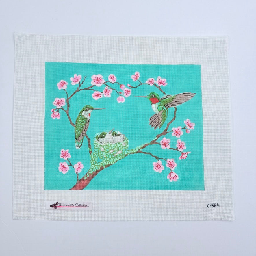 Baby Hummingbird Love Canvas