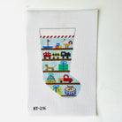 Boy Shelves Midsize Stocking Canvas - KC Needlepoint