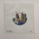 Austin Travel Round Canvas - KC Needlepoint