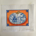 Chinoiserie Porcelain Pumpkin Canvas - KC Needlepoint