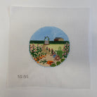 Bunny in Garden Canvas - KC Needlepoint