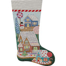 Gingerbread Village Stocking Canvas - KC Needlepoint