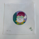 Santa Skiier Dude Canvas - KC Needlepoint