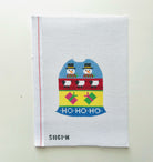 Stripe Bell with Snowmen Needlepoint Canvas - KC Needlepoint