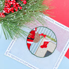 Santa and Stocking Ornament Class - KC Needlepoint