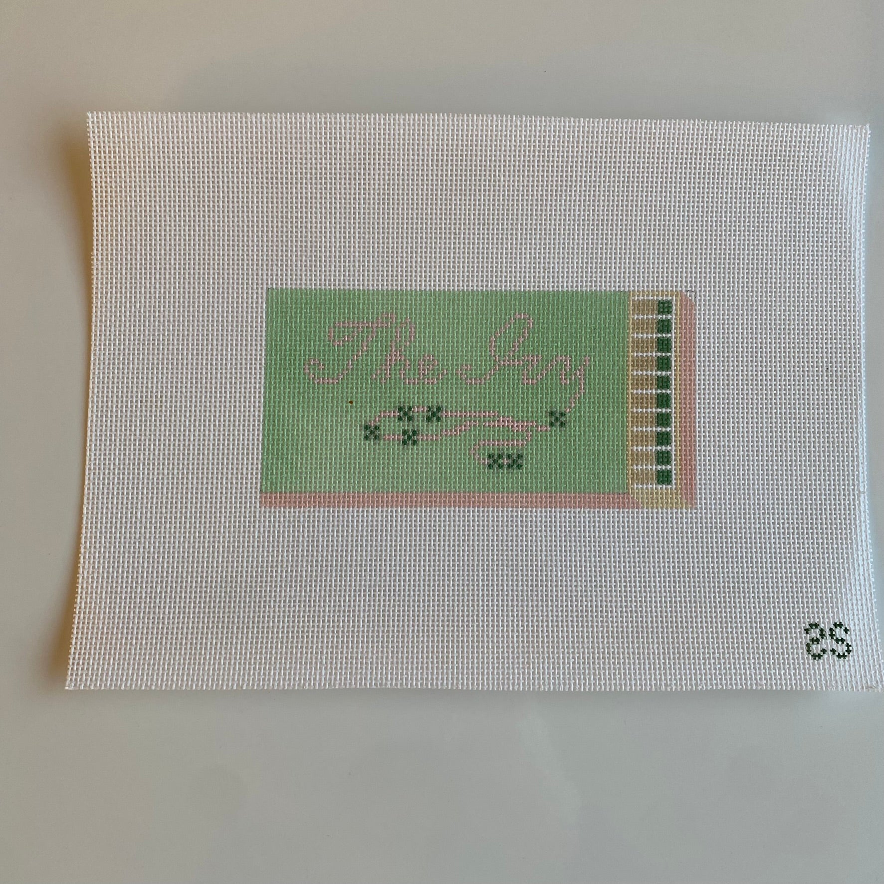 The Ivy Matchbook Canvas - KC Needlepoint