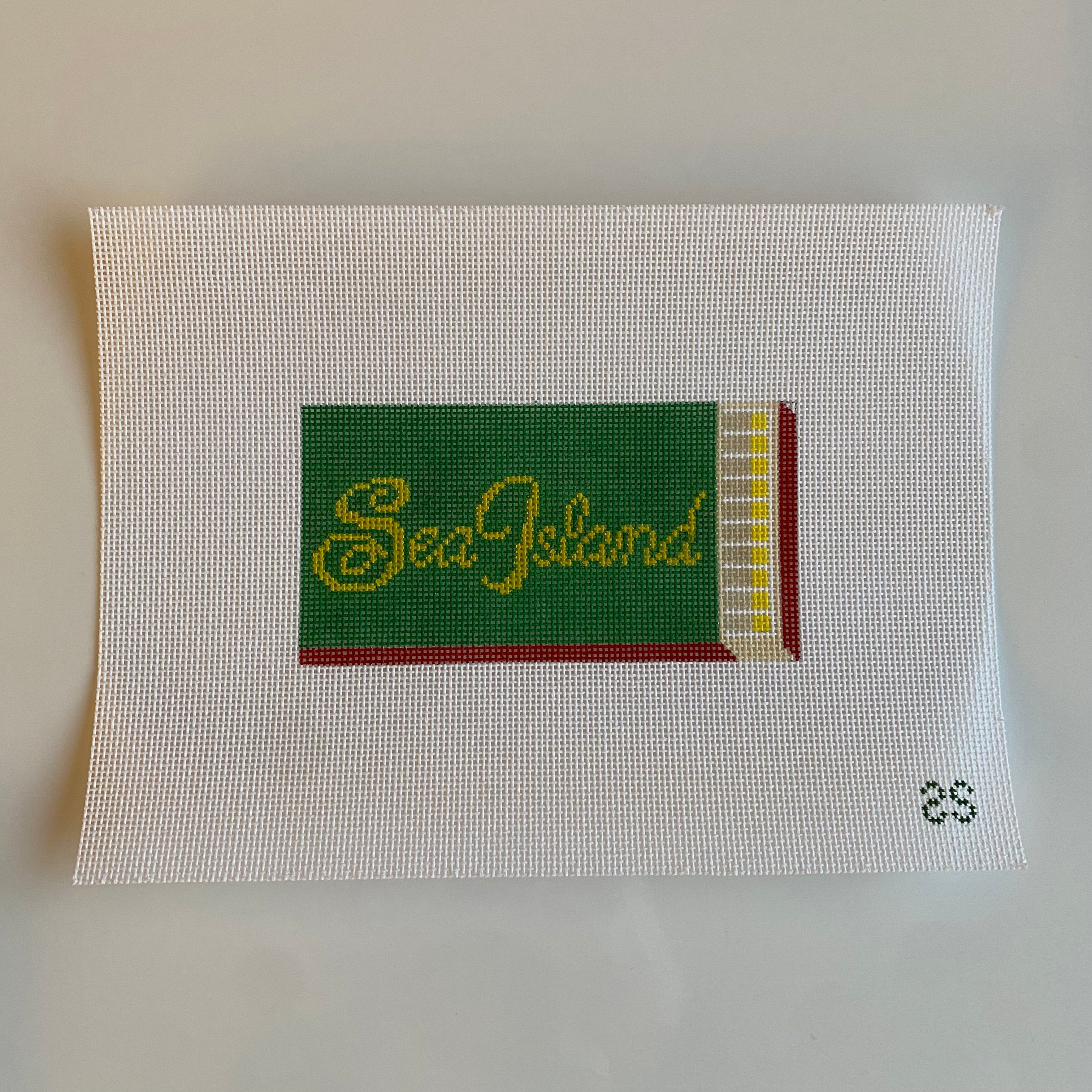 Sea Island Matchbook Canvas - KC Needlepoint