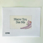 Meow You See Me Eyeglass Case Insert - KC Needlepoint