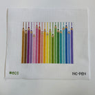 Colored Pencils Clutch Canvas - KC Needlepoint