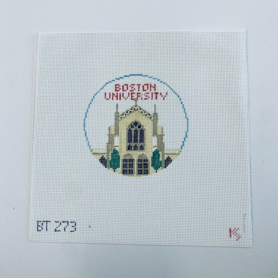 Boston University Round Canvas