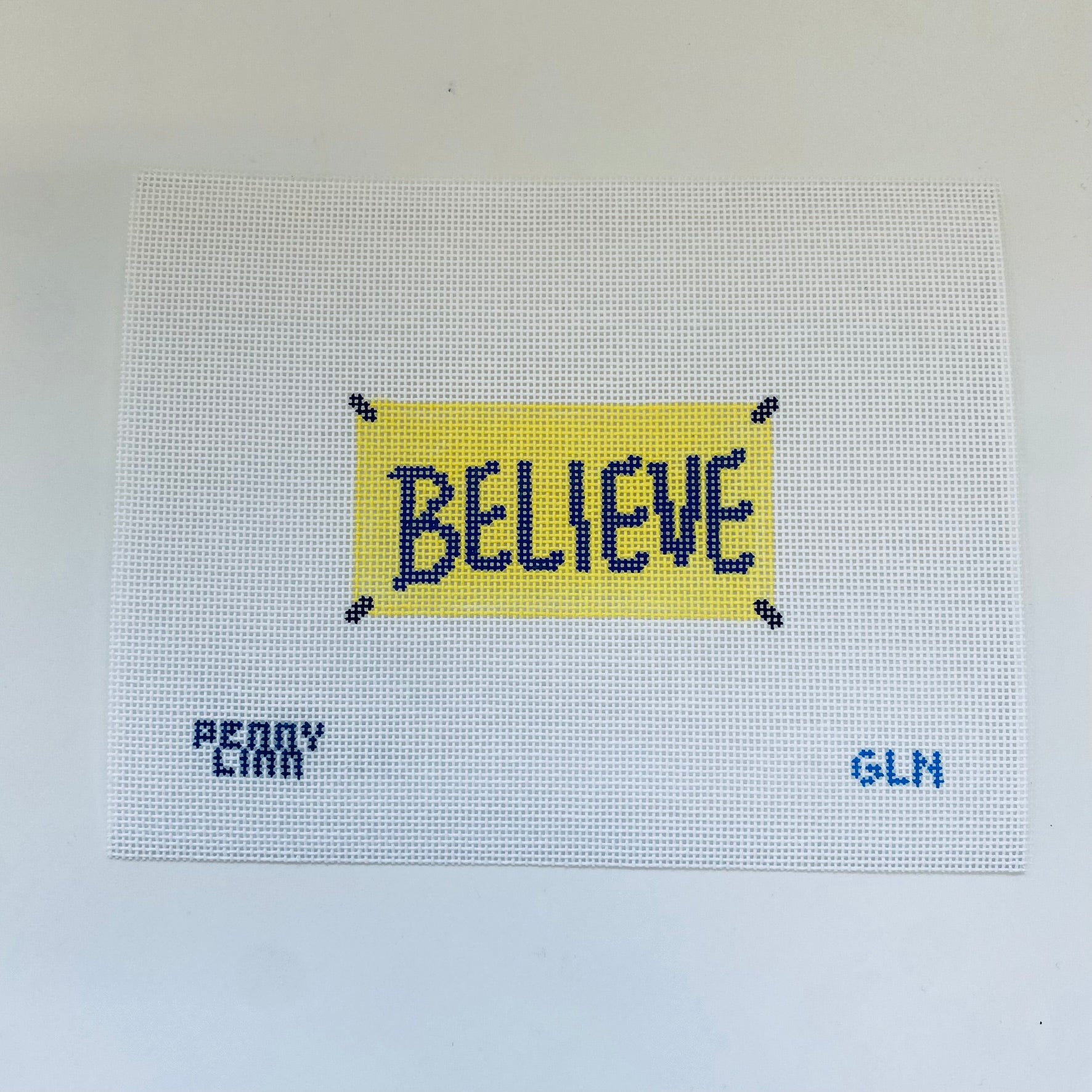 Believe Sign Canvas - KC Needlepoint