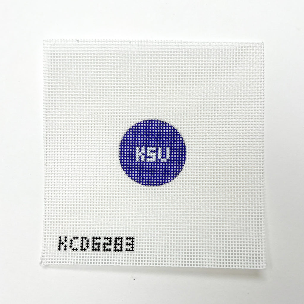 KSU Key Fob Insert Canvas - KC Needlepoint
