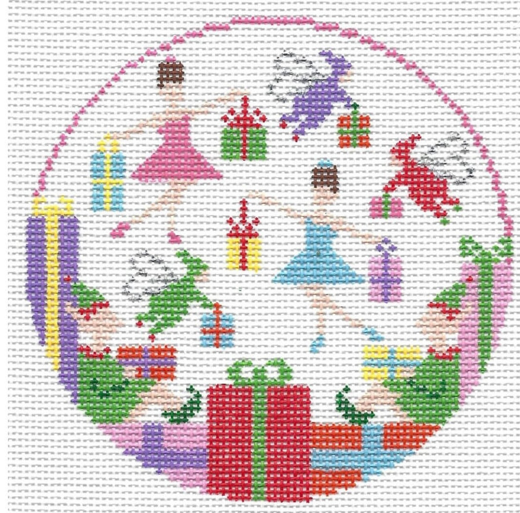 Fairies Round Canvas