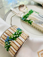 Neutral Napkin Ring Canvas - KC Needlepoint