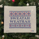 Blue Sweatah Weathah Canvas - KC Needlepoint