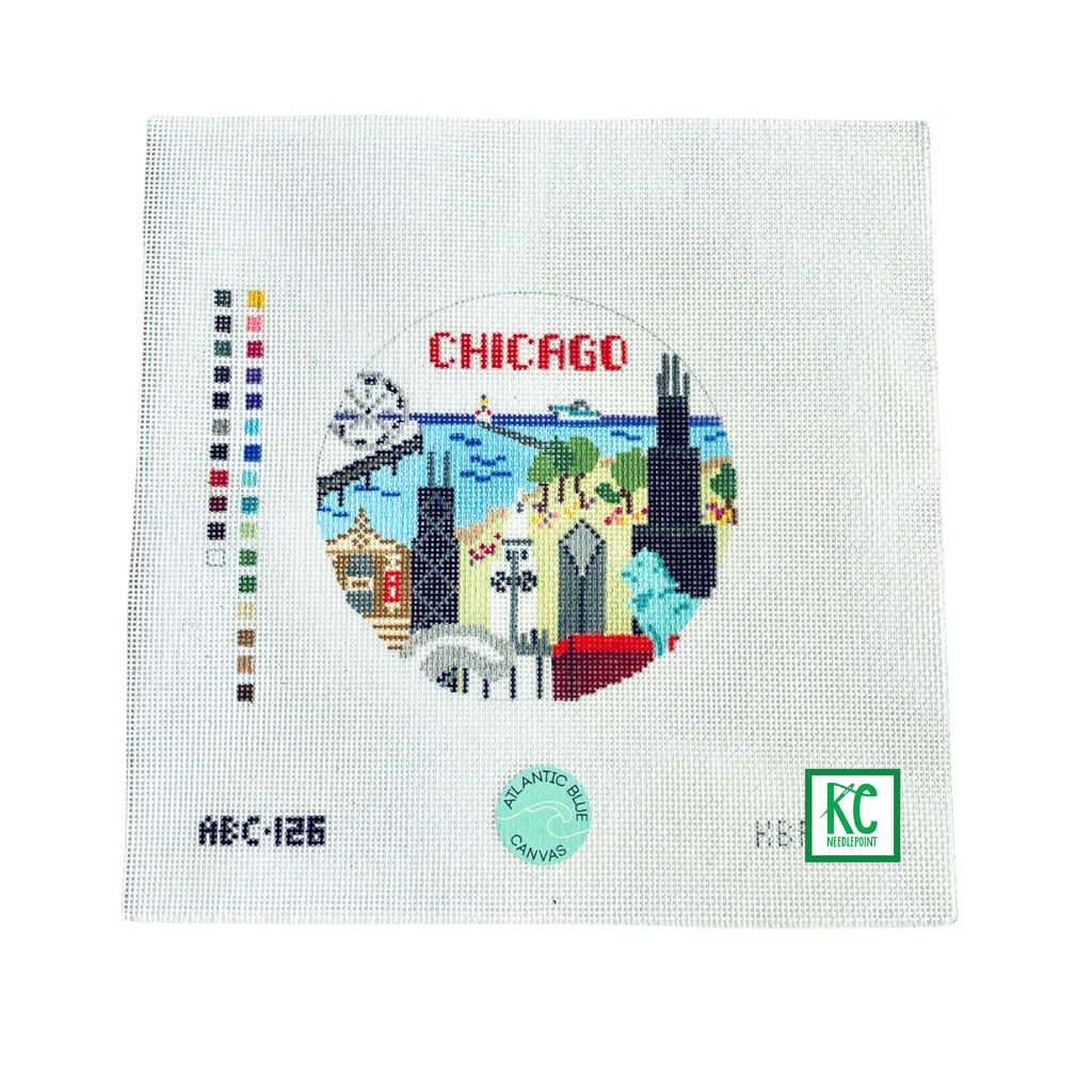 Chicago Round Canvas