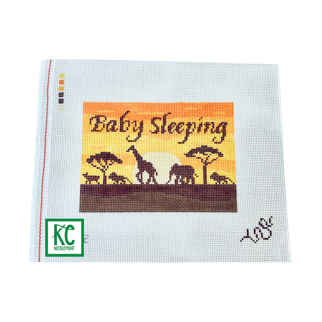 African Savannah Baby Sleeping Canvas